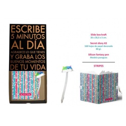 ESTUCHE DIARIO CON CANDADO Y BOLI A JUEGO
