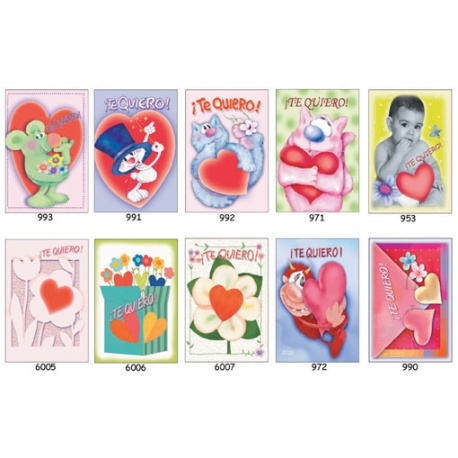TARJETAS MINI SAN VALENTIN
