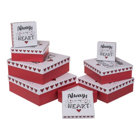 SET 8 CAJAS DE REGALO, SIEMPRE EN MI CORAZÓN
