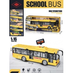 BUS SCHOOL MULTIFUNCION ESCALA 1:16 LUZ Y SONIDO