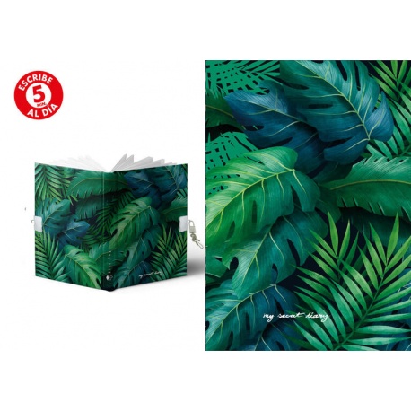 DIARIO A5 168H.C/CANDADO ALL IS GREEN