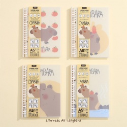 PACK 4 LIBRETAS A5 CAPYBARA FRUITS