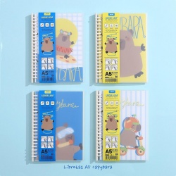 PACK 4 LIBRETAS A5 CAPYBARA TRICYCLE