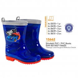 Botas de agua PVC azul + reflectante RACING CAR