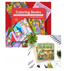LIBRO DE MODA RRSS PARA COLOREAR COMFI DAYS 48 PÁGINAS