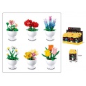 BRIC SET 6 PIEZAS FLOWERS