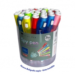NEW PVC POT 36 BOLIS SECRET LUZ TINTA INVISIBLE,6 COLORES