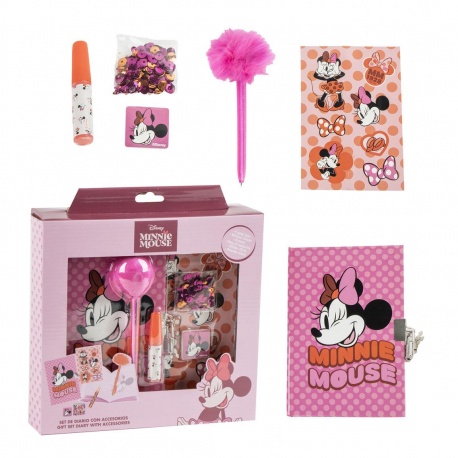 Set Diario Lentejuelas Minnie