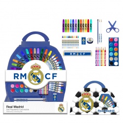Set papelería coloreable 50 piezas Real Madrid