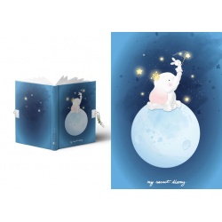 DIARIO A5 168H.C/CANDADO ELEPHANT