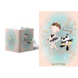 DIARIO A5 168H.C/CANDADO DANCING