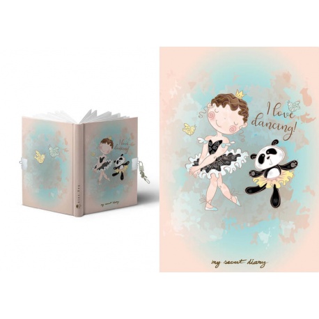 DIARIO A5 168H.C/CANDADO DANCING