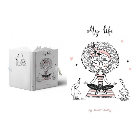 DIARIO A5 168H.C/CANDADO MY LIFE