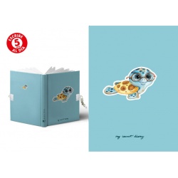 DIARIO A5 168H.C/CANDADO LITTLE TURTLE