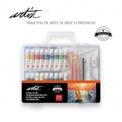 MALETIN INICIACION ARTIST PINTURA ACRILICA, 28 PZAS