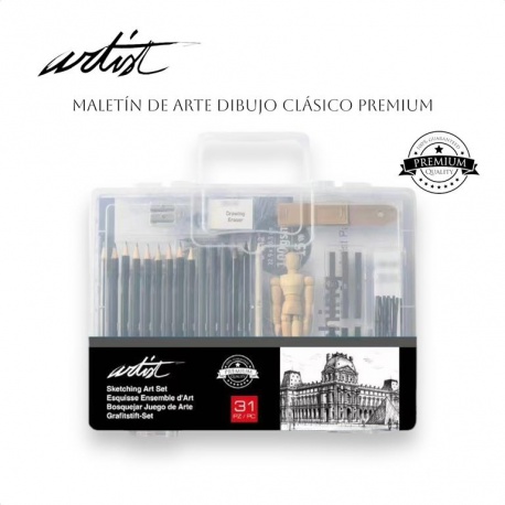 MALETIN INICIACION ARTIST DIBUJO CLASICO,31 PZAS.