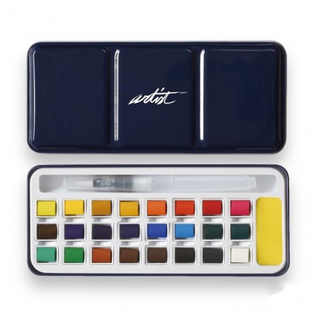 CAJA 24 ACUARELAS TINBOX ARTIST