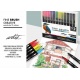 12 ROTULADORES FINE BRUSH GAMA CREATIVE 2 PUNTAS