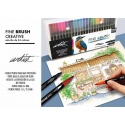 24 ROTULADORES FINE BRUSH GAMA CREATIVE 2 PUNTAS