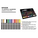 ESTUCHE ACRILICOS GAMA ARTIST,12 COLORES