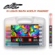 ESTUCHE MALETIN ACRILICOS REAL BRUSH ,12 COLORES