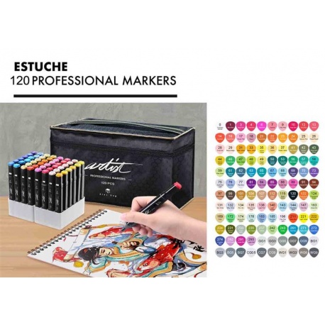LUXURY CANVAS GAMA ARTIST 120 COLORES
