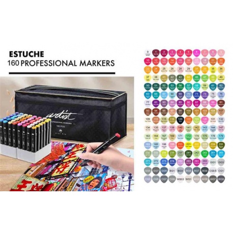 LUXURY CANVAS GAMA ARTIST 160 COLORES