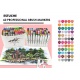 CANVAS LUXE PROFESSIONAL BRUSH MARKER 60 COLORES