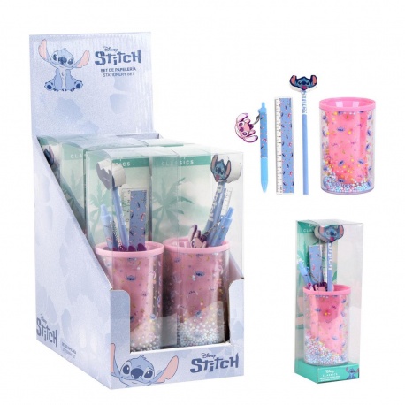 Set de Papelería Portalápices Stitch